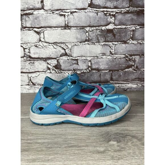 Merrell 61594 Blue Textile Synthetic Mesh Maryjane Strap Shoes Women 5M US/36EU - Picture 3 of 16